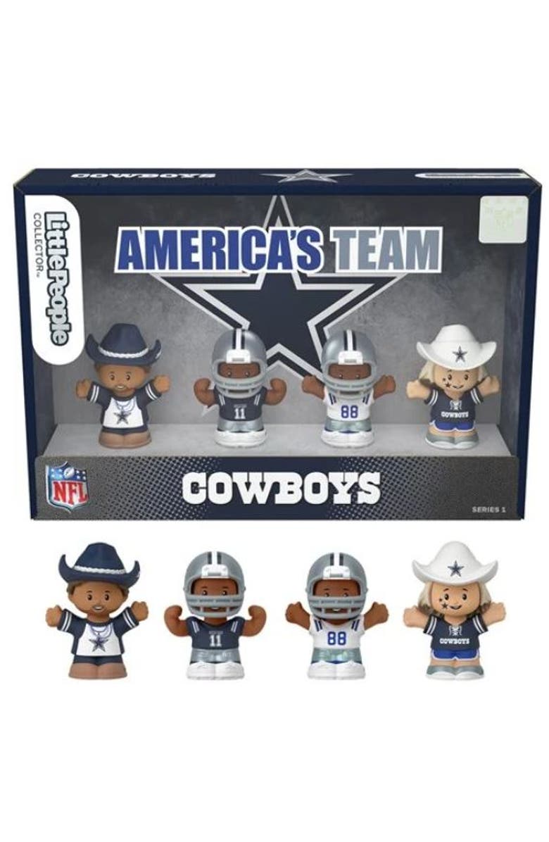Mattel Dallas Cowboys NFL Little People Collector Figure Set, Main, color, Multi-Color