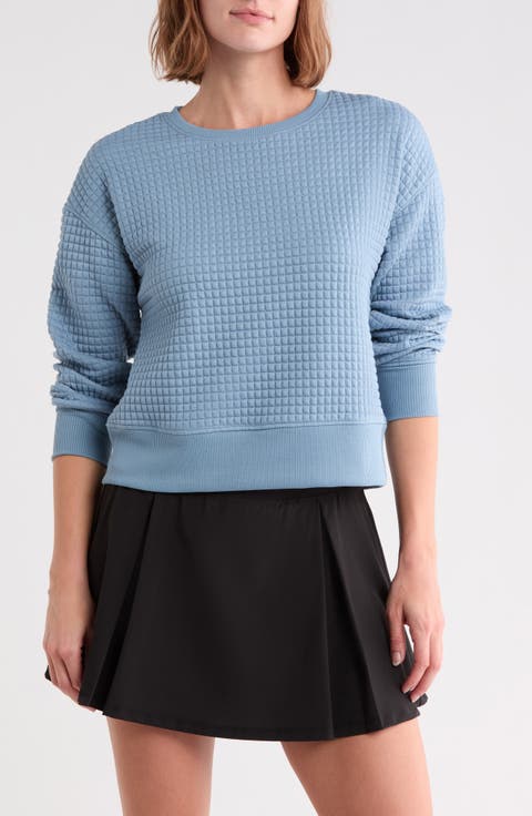 Nancy Quilted Pullover Sweatshirt