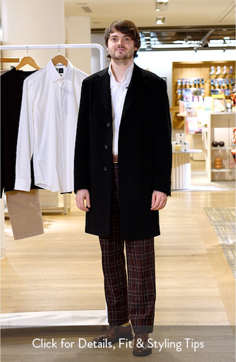 Trim Fit Wool & Cashmere Coat, sales video thumbnail