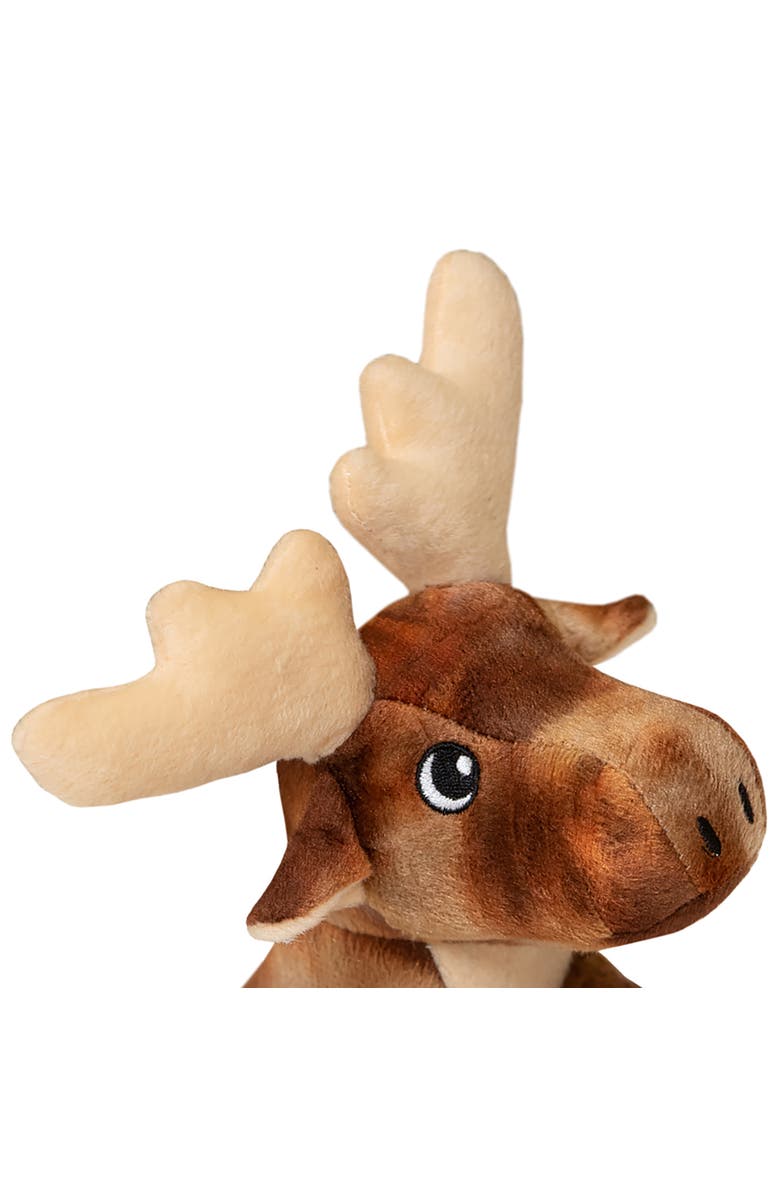 SnugArooz Marty the Moose Brown Plush Dog Toy, Squeaks & Crinkles, Alternate, color, Brown