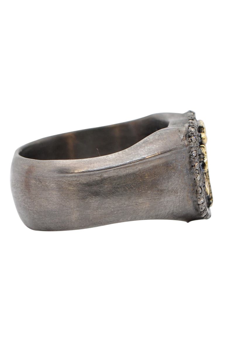 Men's Cross Shield Signet Ring, Alternate, color, NO COLOR