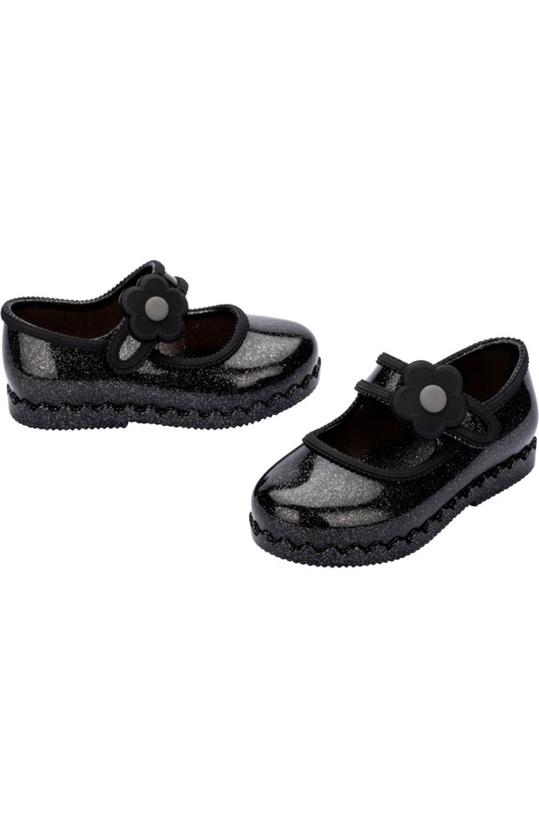 Mini Melissa Hip Ballerina Mary Jane Flat, Alternate, color, Black