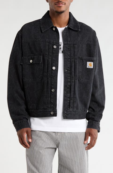 Belmar Snakeskin Print Denim Jacket
