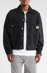 Carhartt Work In Progress Belmar Snakeskin Print Denim Jacket