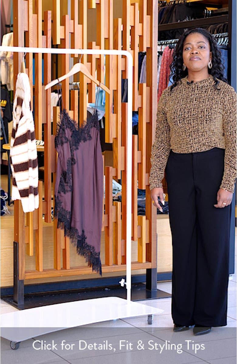 Lace Asymmetric Camisole Dress, sales video thumbnail