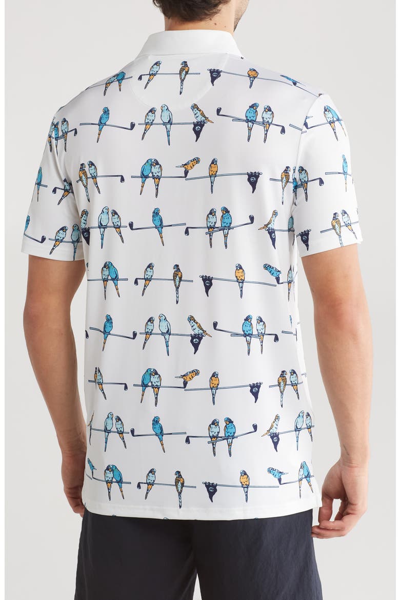 Parrots Club Golf Polo, Alternate, color, BRIGHT WHITE