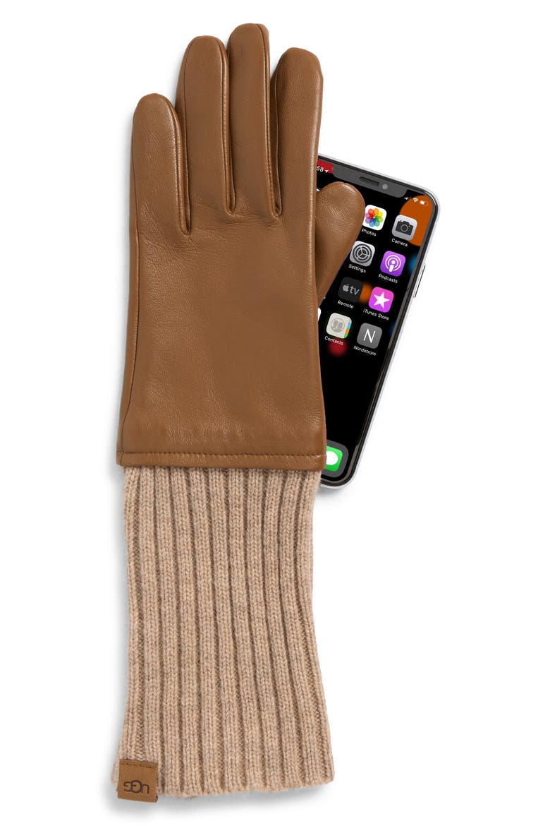 Luxe Gloves, Alternate, color, SAND CASTLE