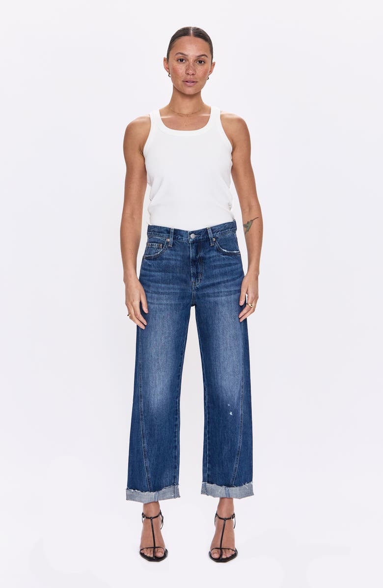 Pistola Kacey Cuffed High Waist Boyfriend Jeans, Alternate, color,