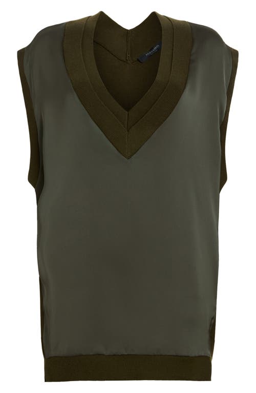 Allsaints Bern Merino Wool V-neck Tank Top