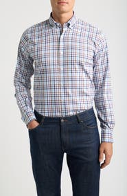 Peter Millar Elliot Checked Stretch Sport Shirt