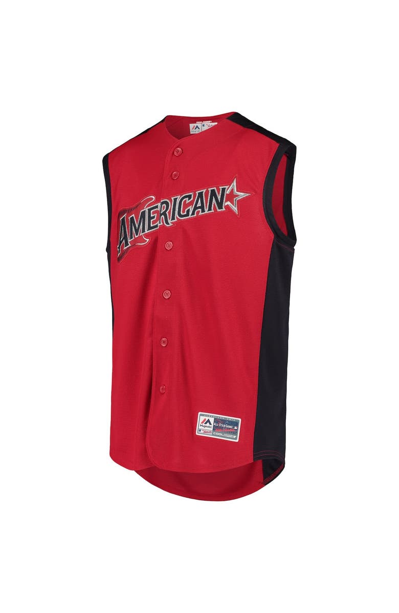 MAJESTIC Youth Majestic Red/Navy American League 2019 MLB All-Star Game Workout Team Jersey, Alternate, color,