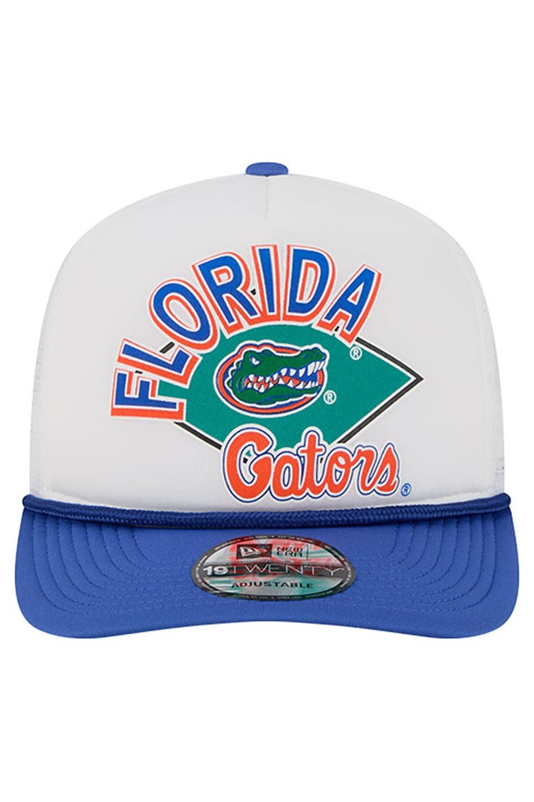 Men's New Era  White Florida Gators Diamond 19TWENTY Golfer Adjustable Hat, Alternate, color, White