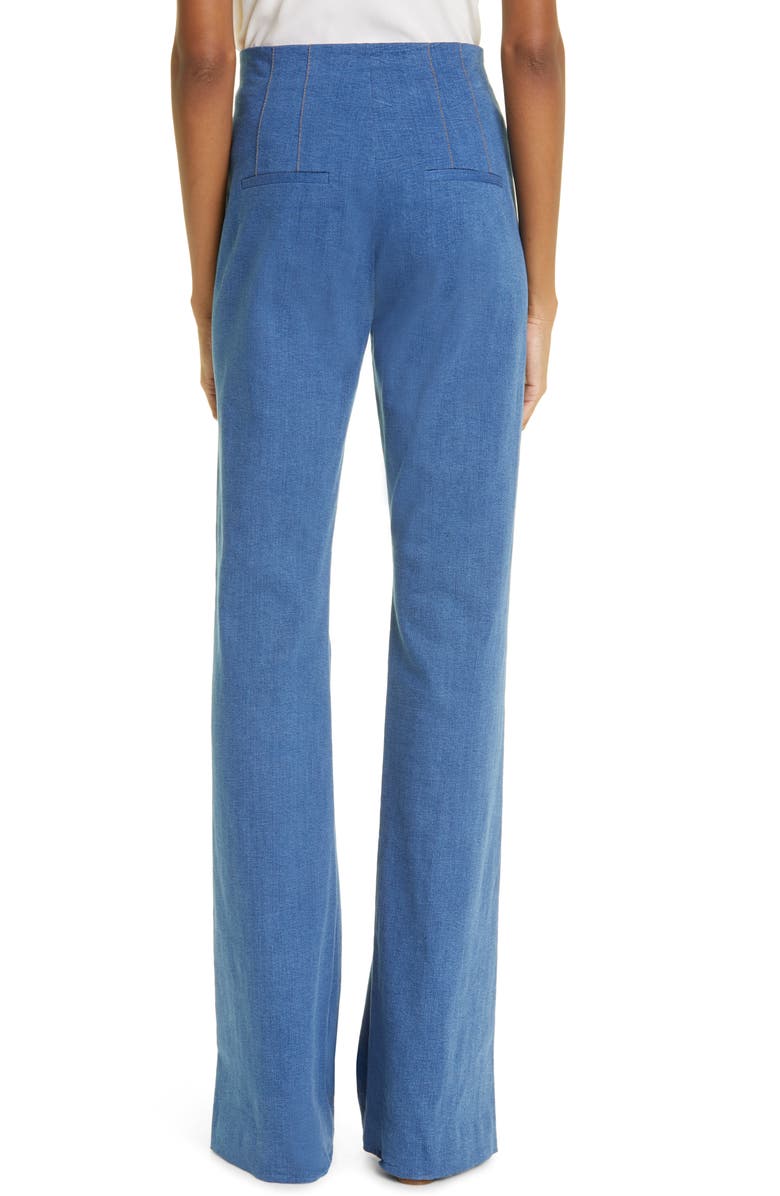 Veronica Beard Royce Stretch Cotton Pants, Alternate, color, 