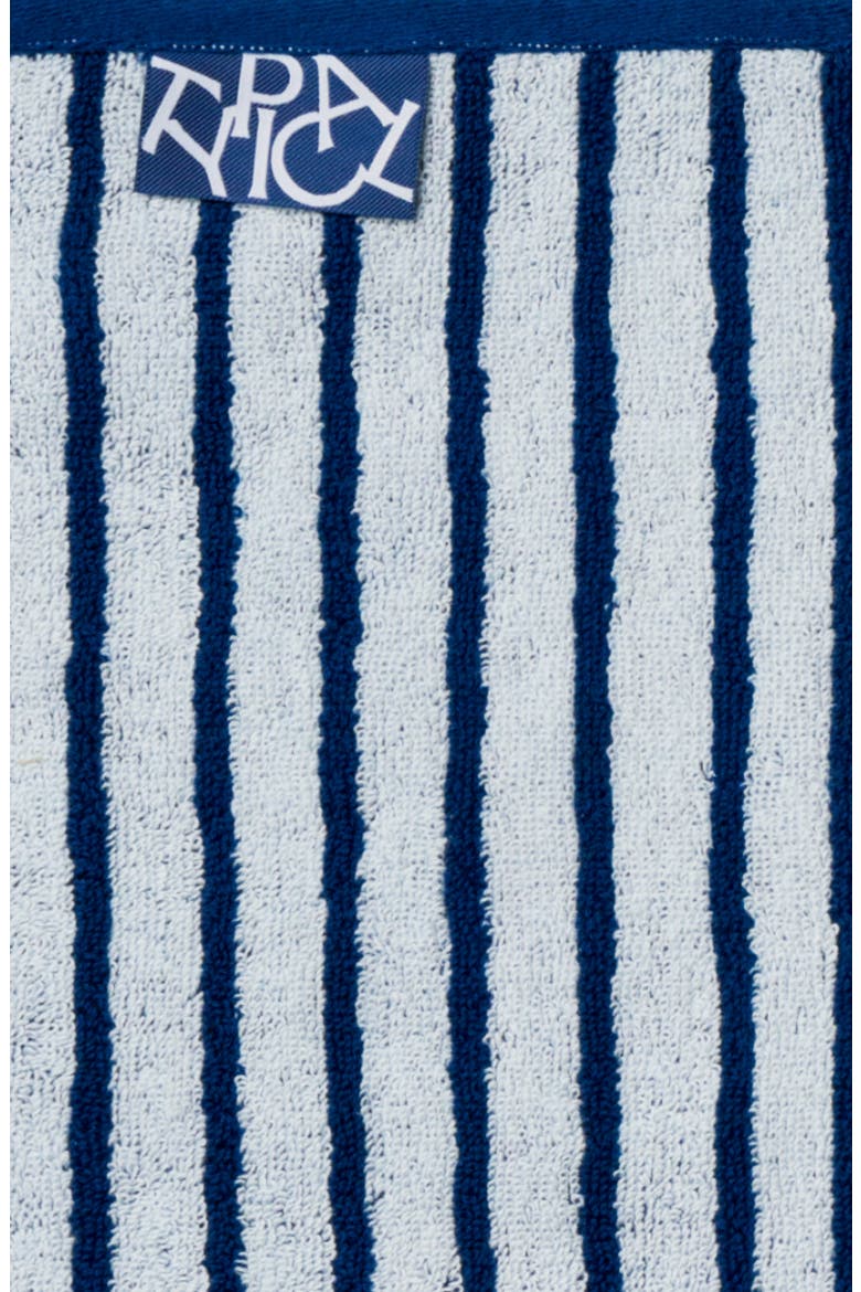 Striped Cotton Blend Bath Towel, Alternate, color, WORKSHOP WHITE/ STUDIO NAVY
