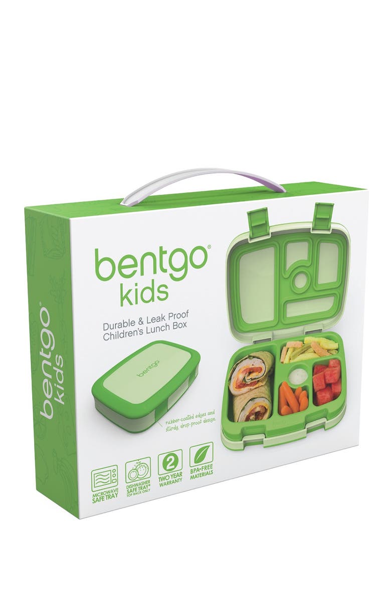 BENTGO Kids Leakproof Lunch Box - Orange, Alternate, color, Green