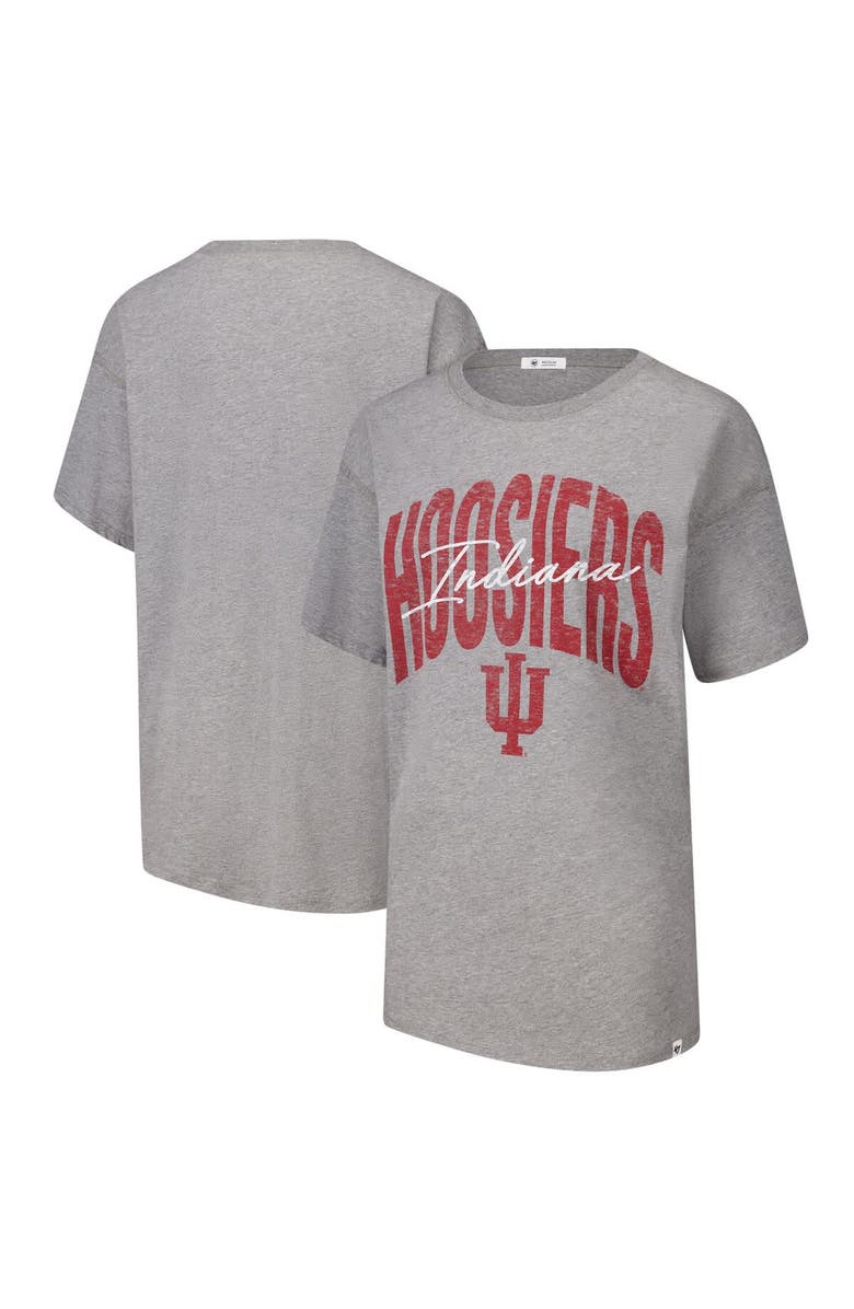 '47 Women's '47  Heather Gray Indiana Hoosiers Muse Sadie T-Shirt, Main, color, Heather Gray