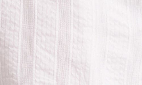 Lucky Brand Textured Stripe Cotton Seersucker Camp Shirt