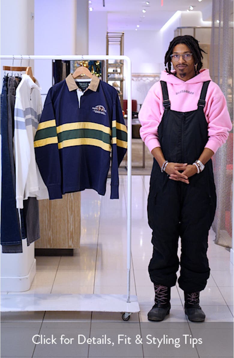 Vintage Fit Embroidered Rugby Shirt, sales video thumbnail