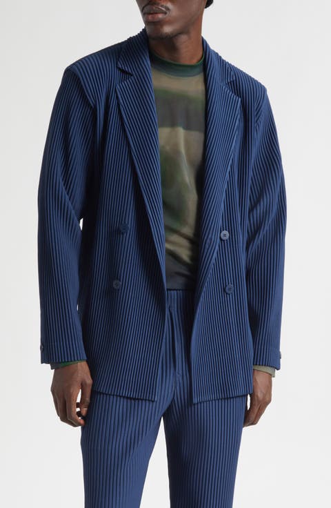 Tailored Pleats 1 Double Breasted Jacket