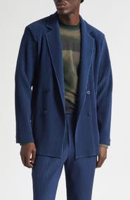 Homme Plissé Issey Miyake Tailored Pleats 1 Double Breasted Jacket