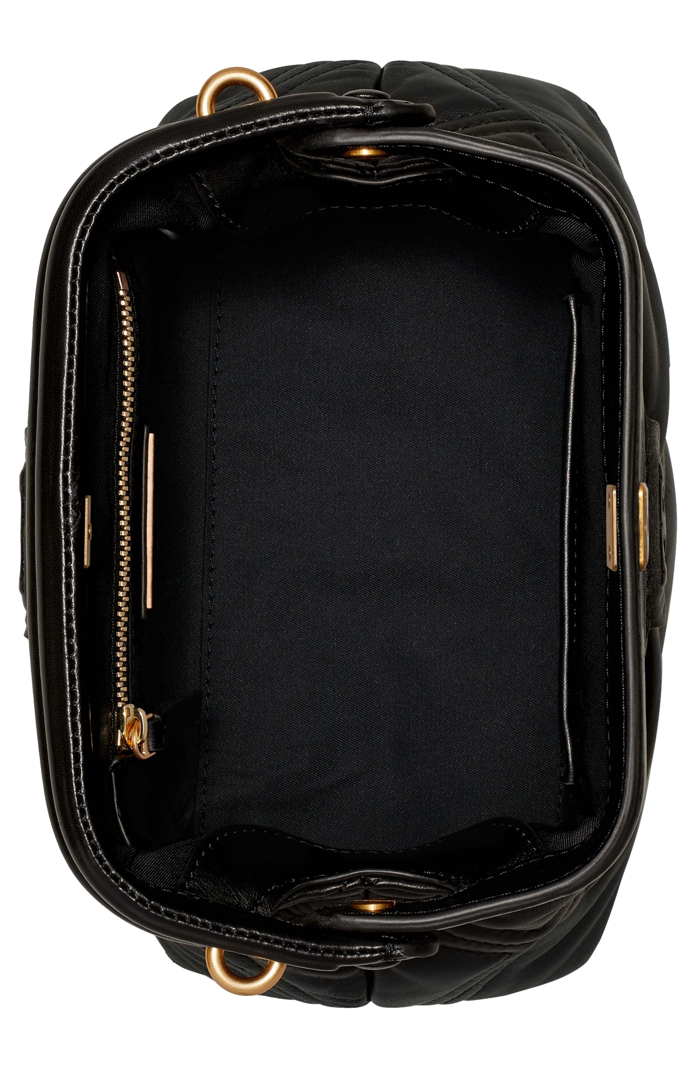 Tory Burch Fleming Small Frame Leather Crossbody Bag, Alternate, color, 