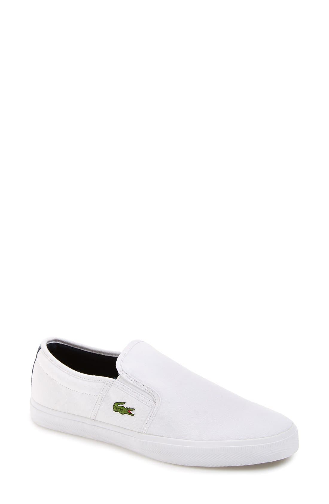 Lacoste 'Gazon Sport' Canvas Slip-On Sneaker, Main, color, 