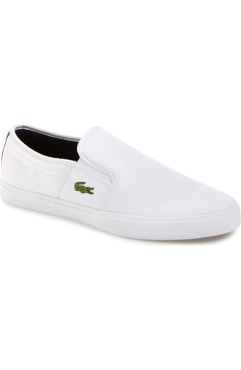 Lacoste 'Gazon Sport' Canvas Slip-On Sneaker, Main, color,