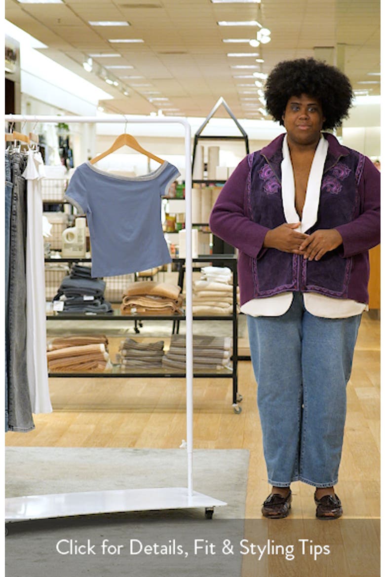 Lorna Contrast Trim One-Shoulder Top video