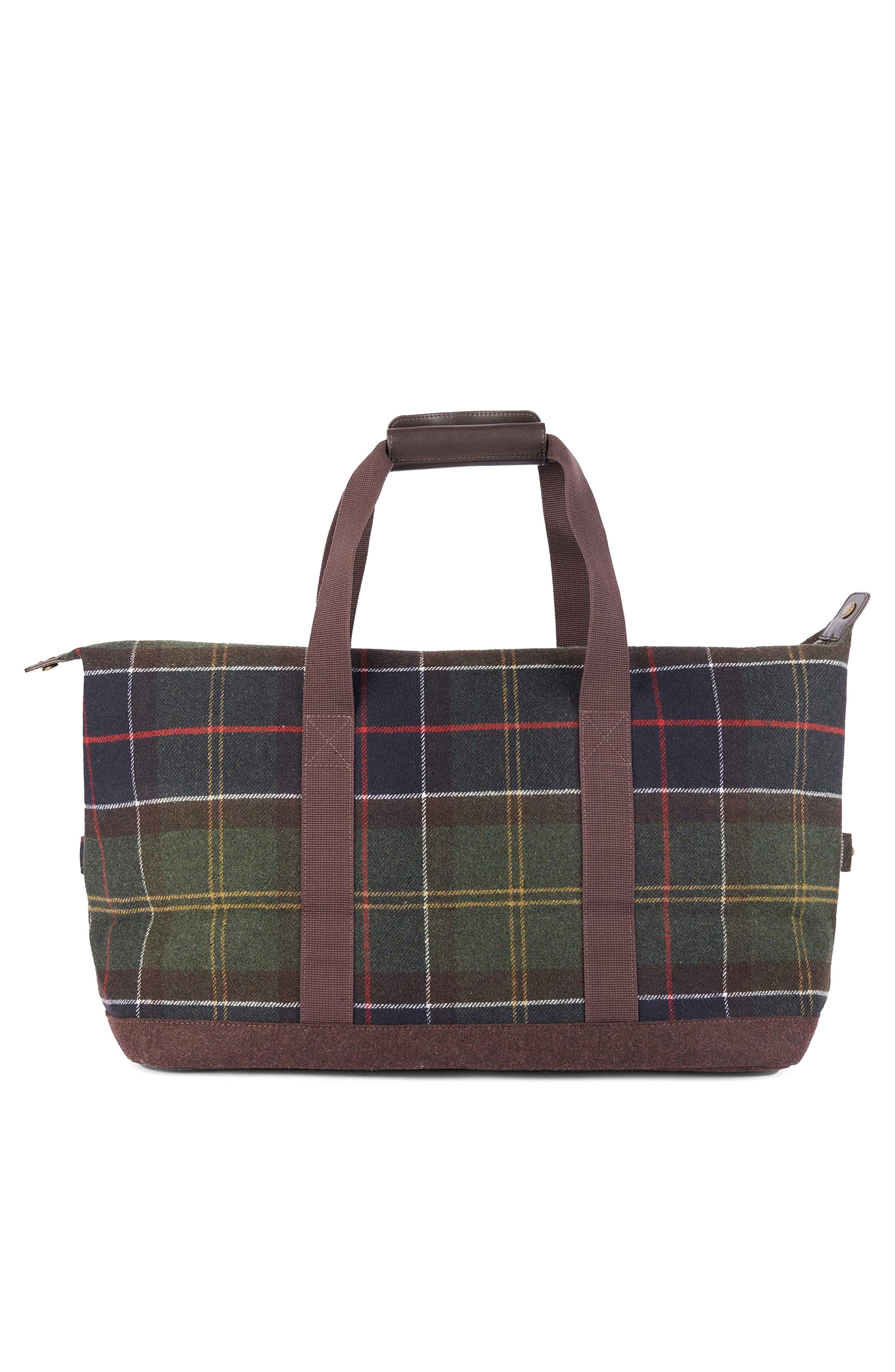 Barbour Tartan Holdall Bag, Alternate, color, 