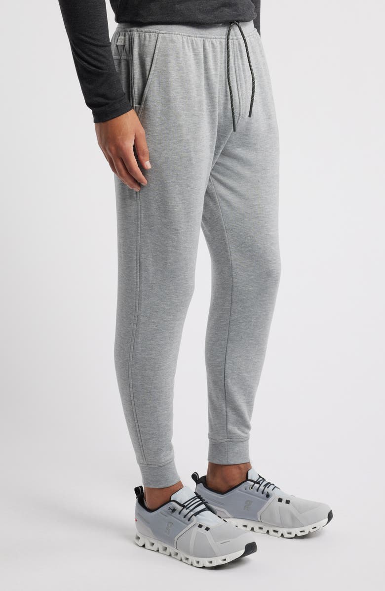 Free Fly Brushed Fleece Joggers, Alternate, color, Heather Grey