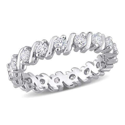 1CT DEW Moissanite Eternity Band