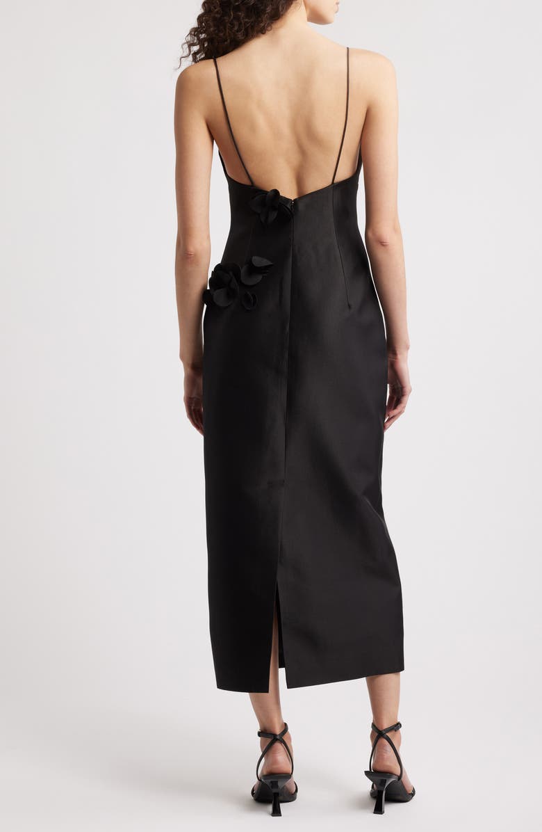 Acler Bilston Midi Cocktail Dress, Alternate, color, Black