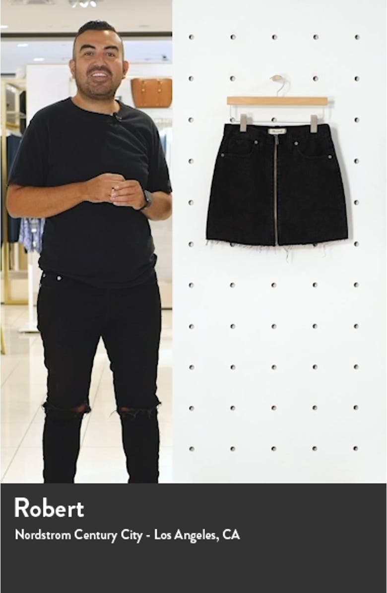 Rigid Denim Miniskirt, sales video thumbnail