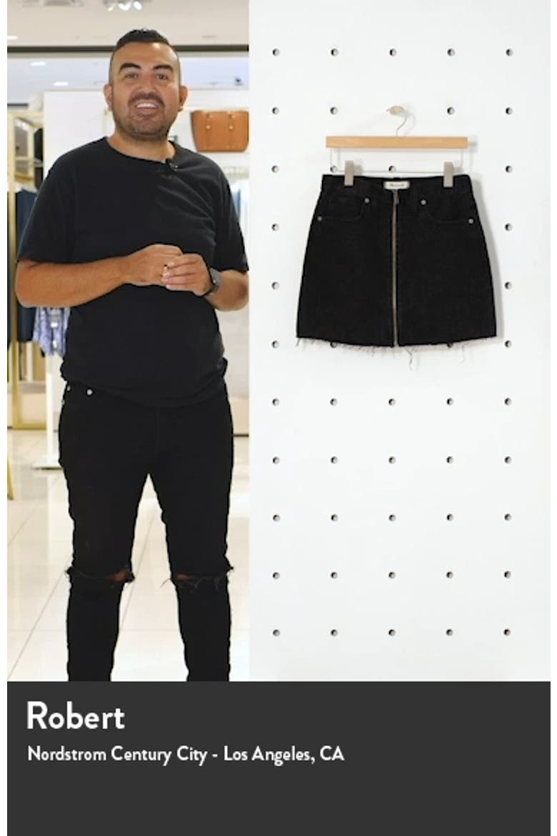 Rigid Denim Miniskirt video