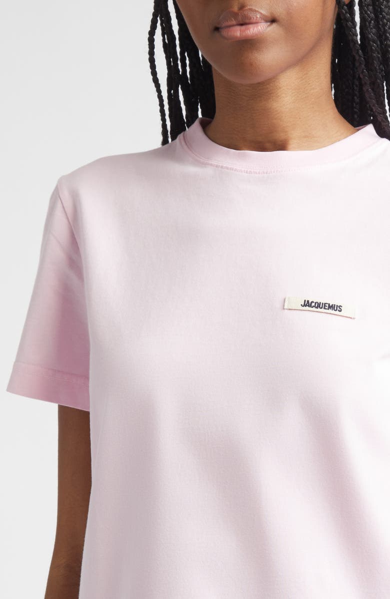 Jacquemus Le T-Shirt Gros Grain T-Shirt, Alternate, color, Pink 2