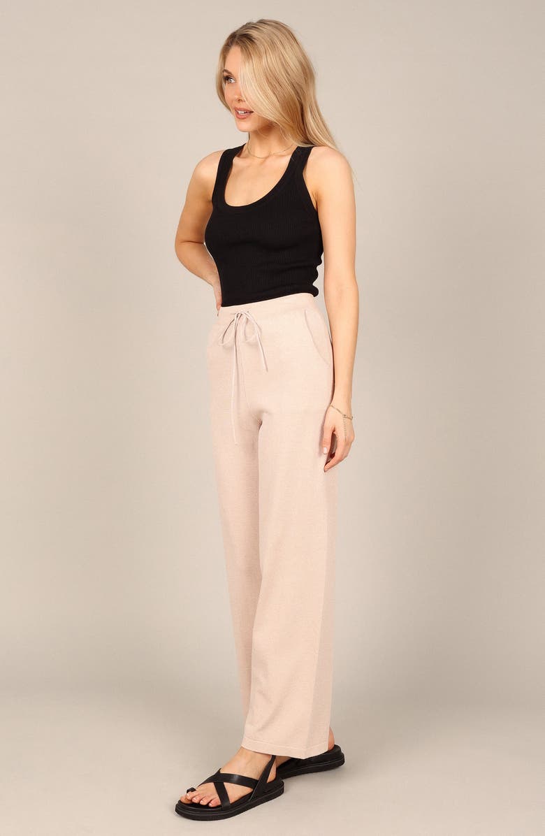 Petal & Pup Penelope Knit Wide Leg Pants, Alternate, color, Taupe