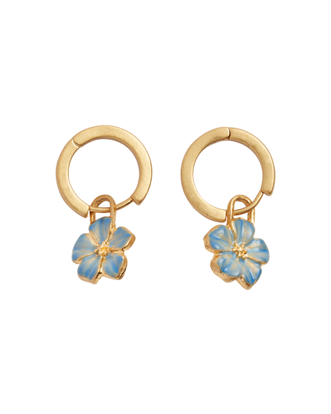 Flower Huggie Earrings