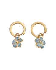 Fable England Flower Huggie Earrings