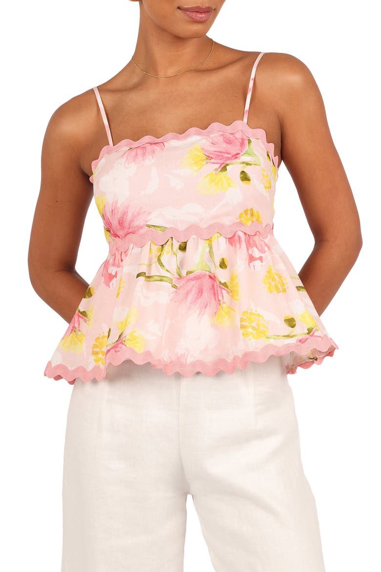LA Floral Print Camisole, Main, color, ACACIA BLOSSOM