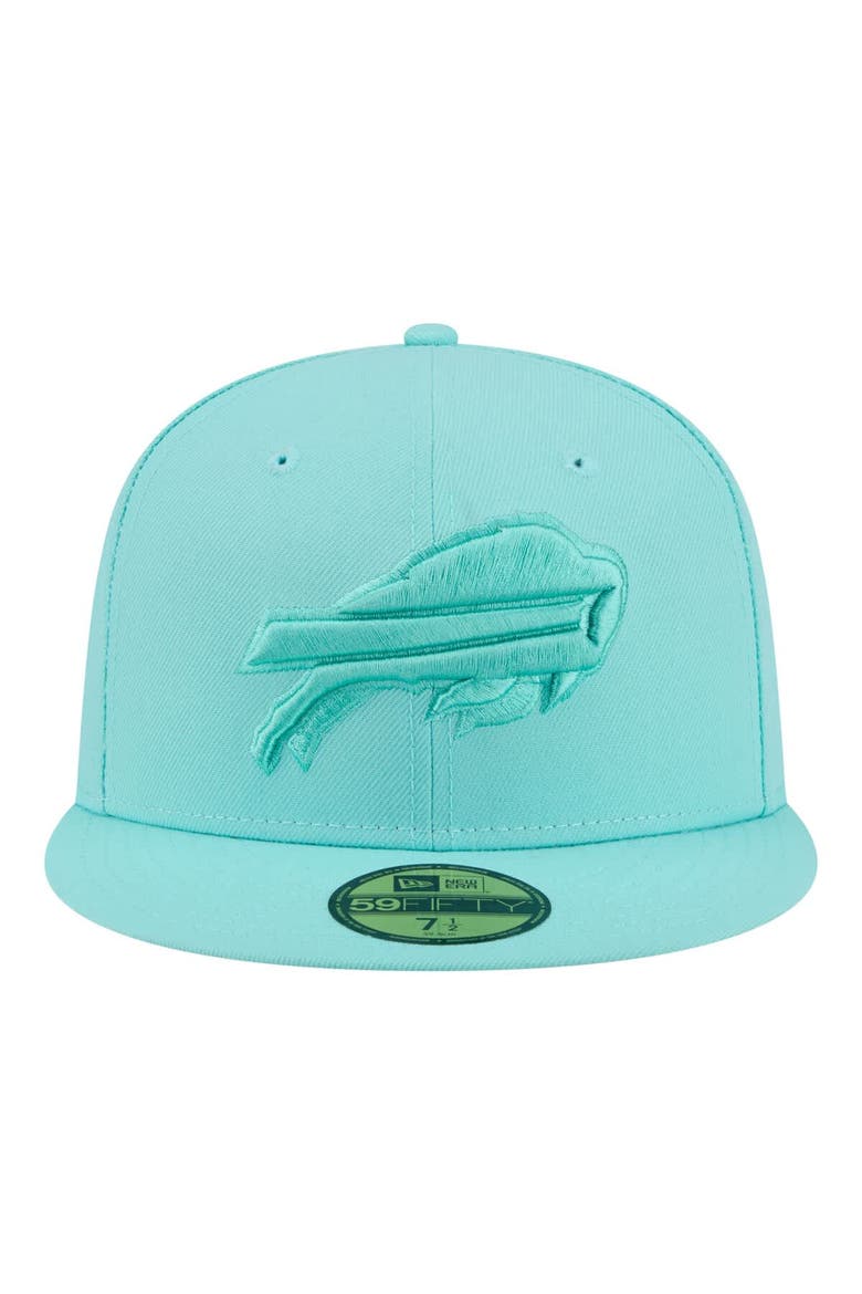 Men's New Era  Turquoise Buffalo Bills Color Pack 59FIFTY Fitted Hat, Alternate, color, Turquoise