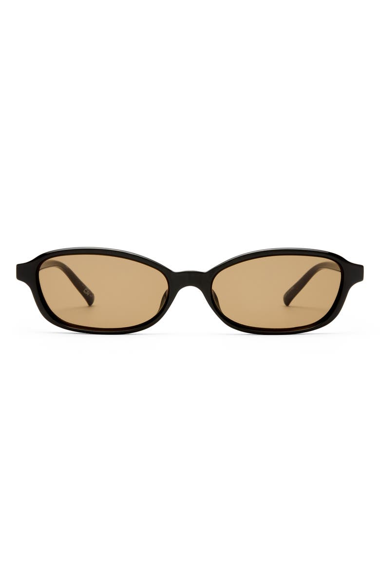 Le Specs Honey Pot 55mm Oval Sunglasses, Main, color, Black / Brown Mono