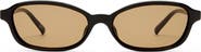 Le Specs Honey Pot 55mm Oval Sunglasses