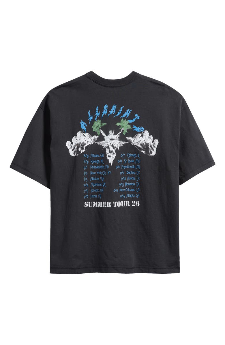 AllSaints Palm Ripper Graphic T-Shirt, Alternate, color, Washed Black