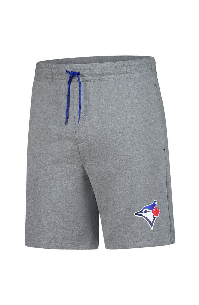 FANATICS Men's Fanatics Heather Gray Toronto Blue Jays Logo Shorts, Alternate, color,