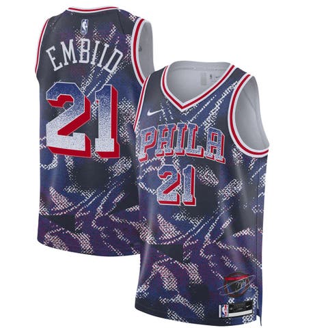 Unisex Nike Joel Embiid Navy Philadelphia 76ers 2025 Select Series Swingman Player Jersey