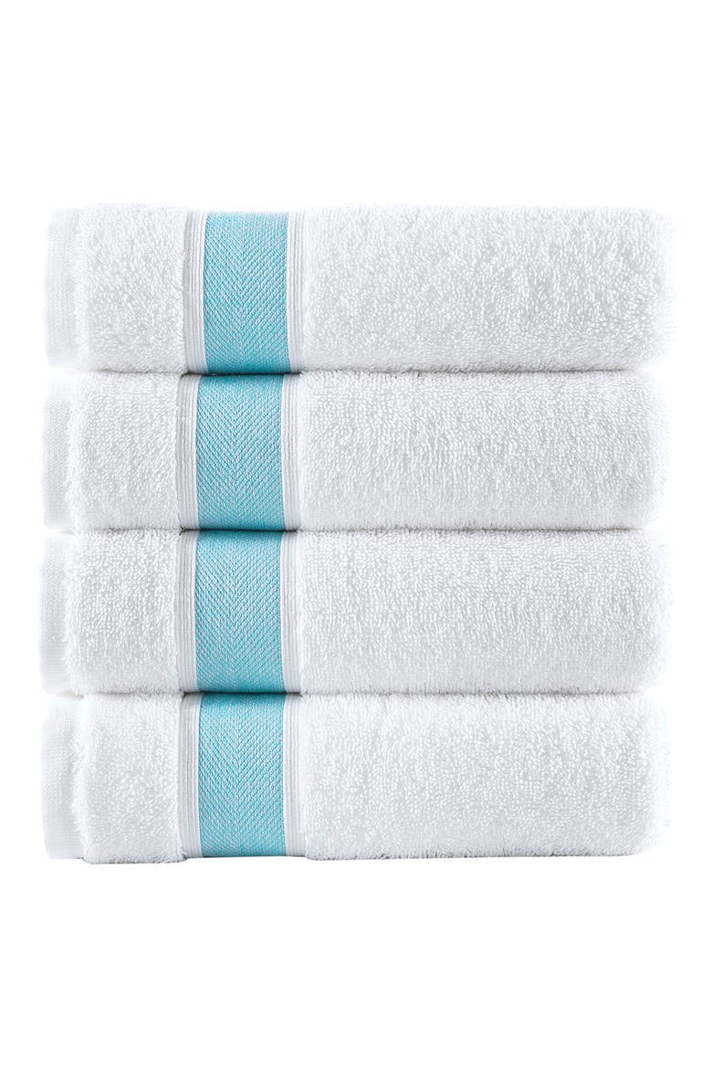 2-Piece Robe Stripe Towel Set, Alternate, color, SEA GLASS