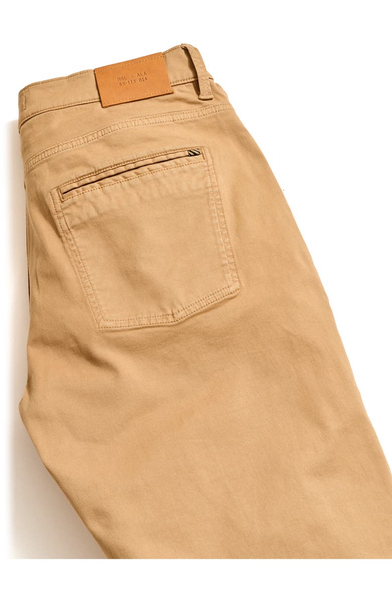 Billy Reid Cochran Stretch Cotton Five Pocket Pants, Alternate, color, British Khaki
