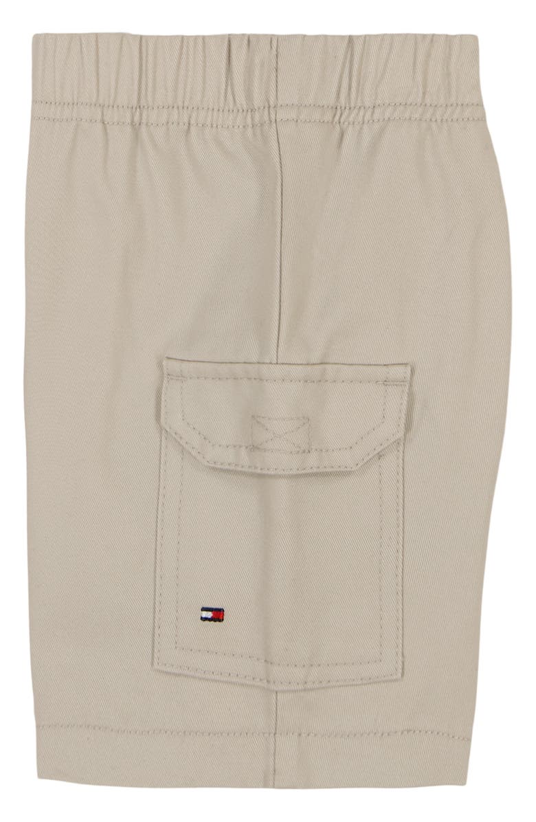 Tommy Hilfiger Stripe Polo Bodysuit & Woven Shorts Set, Alternate, color,