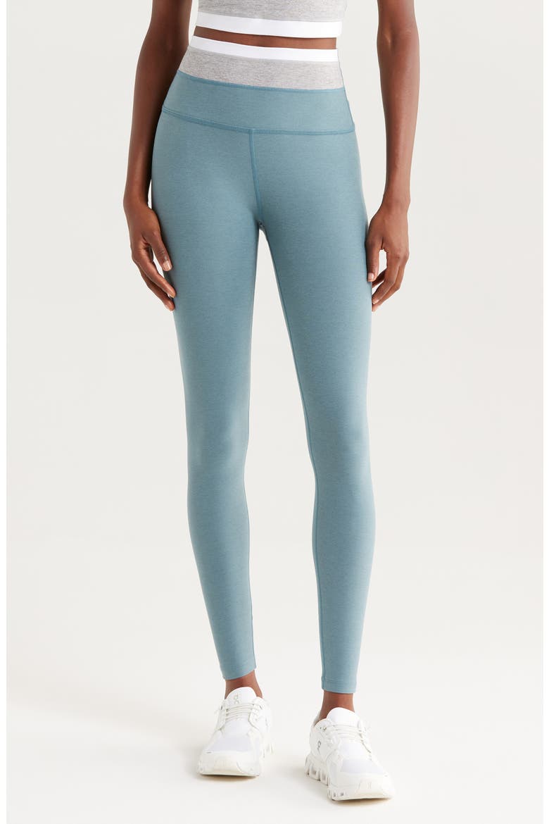 Space Dye Horizon Colorblock Ankle Leggings, Main, color, STORM TRI-COLOR HEATHER