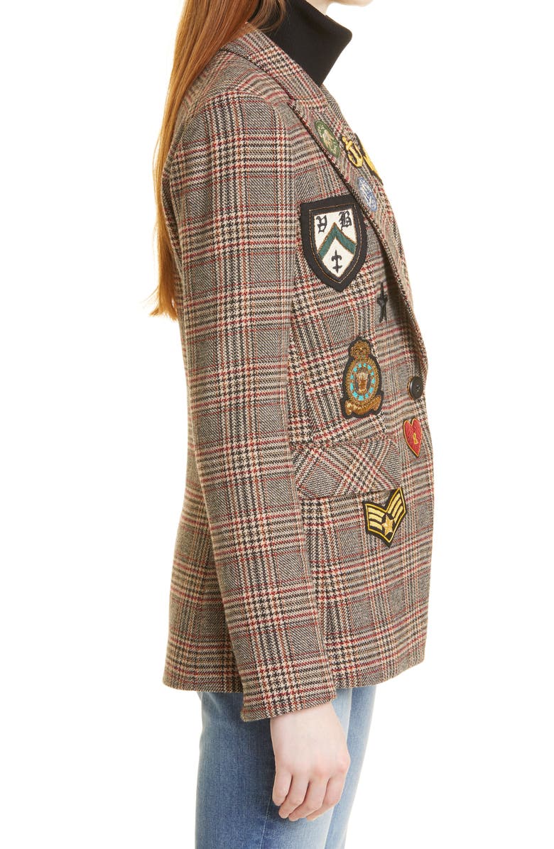 Veronica Beard Merlin Patch Dickey Wool Blend Jacket, Alternate, color,